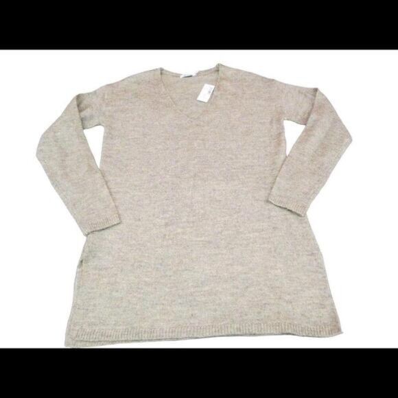 NWT Reitmans Womens Sweater Size S Pullover Beige V Neck​​ - Picture 1 of 7